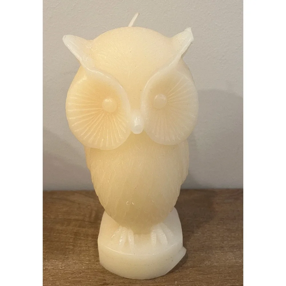 Better Homes & Gardens Silver Owl Candle Sleeve +‎ 2 Owl Candles Set Fall Decor